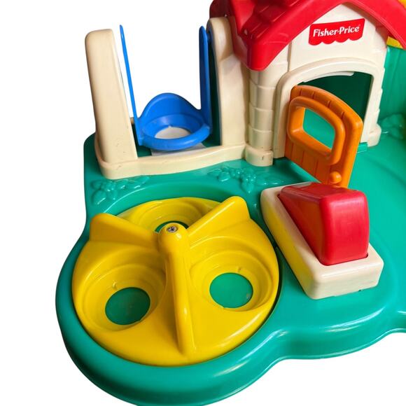 Fisher Price Roll Around Playground Vintage School Preschool Toy w/ Bell 1994 - Picture 12 of 13